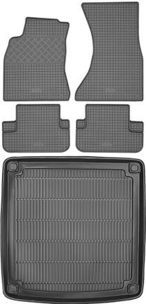 OEM Juego De Alfombrillas De Goma Para Coche Y Maletero Para Audi A4 B8 Kombi (2008-2015)