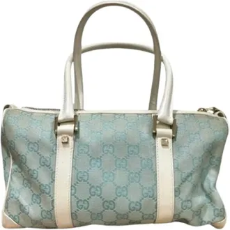 Gucci Pre-owned Handbags, female, Blue, Size: ONE SIZE Pre-owned Vintage Handbag