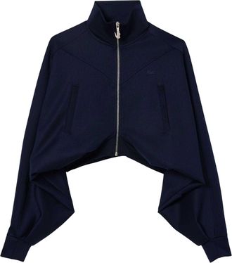 Lacoste Dames/Dames Sweatshirt met volledige rits (Marine)