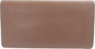 Louis Vuitton Grizzly Taiga Leather Long Wallet (Bi-Fold) (Pre-Owned)