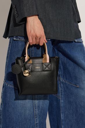 Furla Divide Mini Bag, Womens, Black