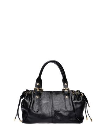 Anna Luchini Zwart Rundleer Tas