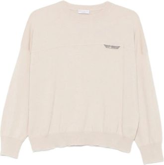 Brunello Cucinelli Maglione con decorazione Monili - Toni neutri