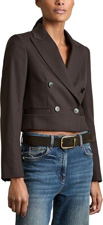 Reiss Orianna Cropped Wool-Blend Blazer