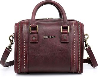 OLD TREND Mini Trunk Leather Crossbody Bag in Rusty Red at Nordstrom Rack