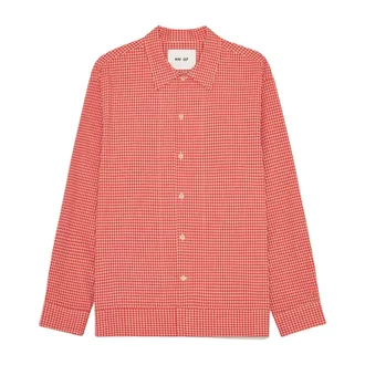Nn.07 Casual Shirts, male, Red, Size: L Camicia Reed Overshirt