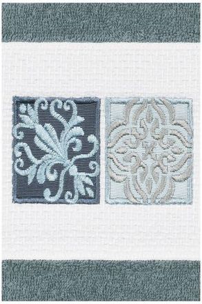 Linum Home Textiles Vivian Embellished Hand Towel - Set of 2 - Teal at Nordstrom Rack