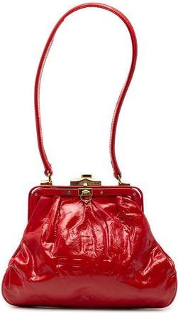 Fendi Pre-owned Fendi Patent Frame Shoulder Bag Ladies KJIOXZPJRME19JMO