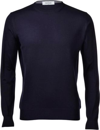 Gran Sasso 598 Paricollo - Heren - Ronde hals truien - Blauw - 2XL - Truien & Vesten