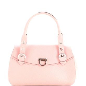 Ferragamo Sofia Satchel Laser Cut Leather Medium