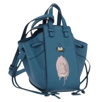 Loewe Pre-owned Bucket Bag - Dames - Pre-owned - Blauw - Maat: ONE Size Leer