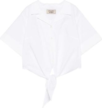 Alessandro Enriquez White Relaxed Solid Shirt