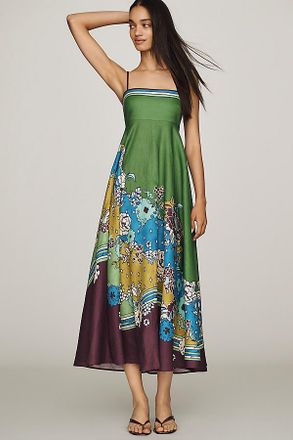 Alemais Nanci 100% Linen Midi Dress