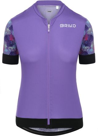 Briko Womens Bloom Jersey Hiking Shirt, Berry, S