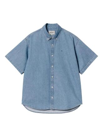 Carhartt Work in Progress Lucas short-sleeve denim shirt - men - Cotton - L - Blue