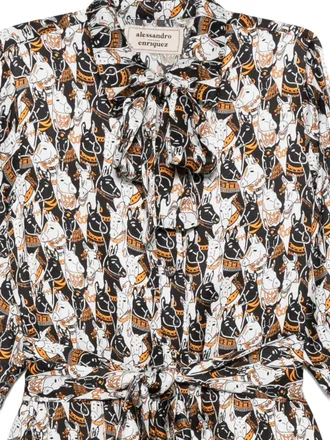 Alessandro Enriquez Graphic-Print Shirt Dress - Multicolor