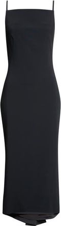 Givenchy Sliced Crepe Cady Minidress in Black at Nordstrom, Size 34