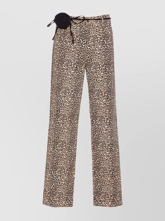 Liu Jo cotton regular-fit wide-leg jeans