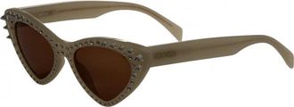 Moschino Womens MOS006SSTR 0SZJ 52 70 Sunglasses - White - One Size