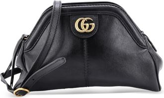 Gucci RE(BELLE) kleine leren schoudertas - Zwart