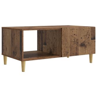 vidaXL Mesa De Caf&eacute; Madera Envejecida 90 X 50 X 40 Cm Vidaxl