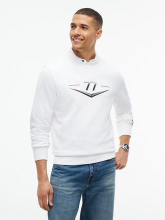 Tommy Hilfiger Mens Tommy x Cadillac F1 Team Driver Sweatshirt - White - XXL