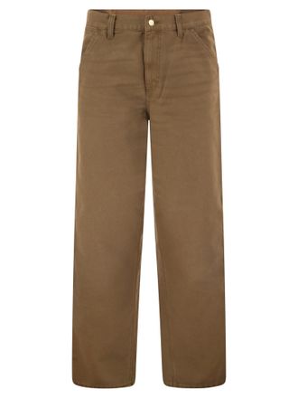 Carhartt Work in Progress katoenen broek met enkele knie