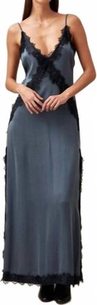 Alohas Afternoon Maxi Dress In Blue Gray
