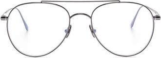 Tom Ford Eyewear Occhiali con montatura stile pilota - Grigio