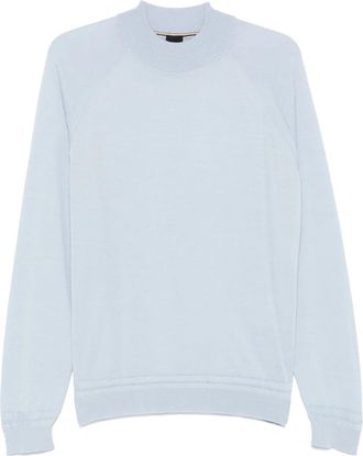 BOSS Maglione con impunture - Blu