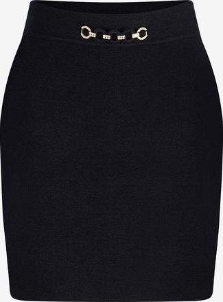 Twinset Kurzer Rock aus Viskose mit Trensendetail