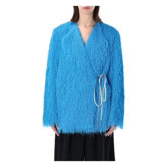 Dries Van Noten Faux Fur Shearling Jackets - unisex - Dries Van Noten - Faux Fur & Shearling Jackets - Blue - M - Jackets