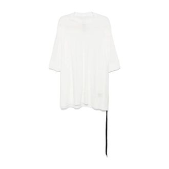 Rick Owens T-Shirts, male, White, ONE SIZE, Casual Cotton T-Shirt