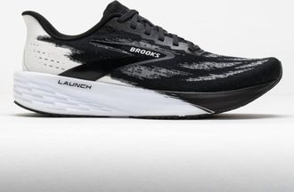 Brooks MenS Launch 11 Running Shoes In Black White