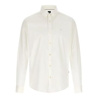 HUGO BOSS Formal Shirts, male, White, S, H-Roan Shirt