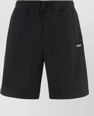 HUGO BOSS cotton bermuda shorts elasticated waist