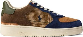 Polo Ralph Lauren Sneakers Masters con inserti in pelle scamosciata - Marrone