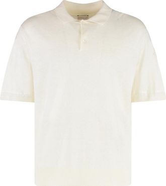 Moncler Off White Logo Patch Polo