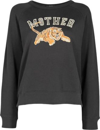 Mother The Concert Sweatshirt - Dames - Sweatshirts & Hoodies - Grijs - Maat: S Katoen
