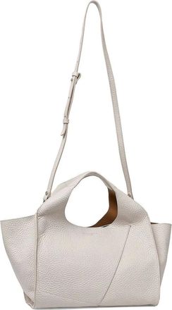 Gianni Chiarini Borsa tote con finitura zigrinata - Bianco