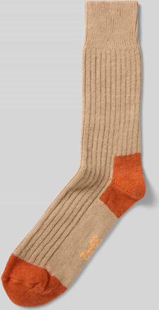 Unio Hamburg Socken mit Kaschmir-Anteil in Beige, Gr&ouml;&szlig;e 36-38