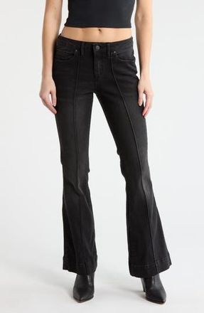 Vigoss Pintuck Bootcut Jeans in Washed Black at Nordstrom Rack, Size 25