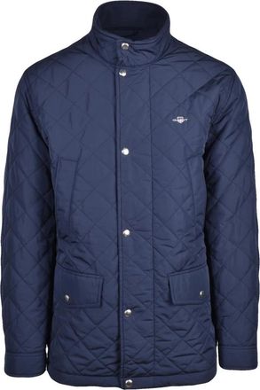 GANT Gewatteerde Windcheater Mid - Heren - Winterjassen - Blauw - M - Polyester - Jassen