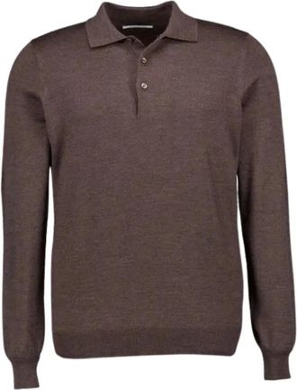 Gran Sasso Maglia a girocollo Tennis M/L - - Knitwear - Uomo - Marrone - L