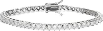 SHYMI Round Cubic Zirconia Tennis Bracelet in Silver at Nordstrom