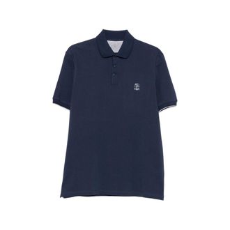 Brunello Cucinelli Logo-embroidered Polo Shirt