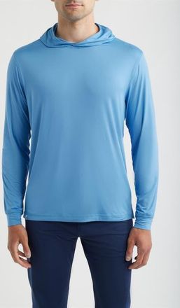 Johnnie-O Talon PREP-FORMANCE Long Sleeve Hooded T-Shirt in Sailor at Nordstrom, Size Xx-Large