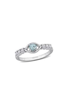 Delmar Sky Blue Topaz & White Sapphire Ring at Nordstrom Rack, Size 8