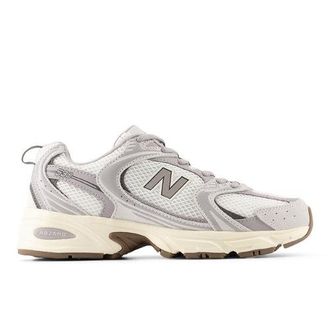 New Balance Unisex 530 in Grigio, Pelle Scamosciata/Rete, Taglia 37.5