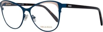 Emilio Pucci Blue Metal Glasses Womens (Frames)